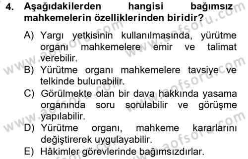 Kamu Özel Kesim Yapısı Ve İlişkileri Dersi 2014 - 2015 Yılı Tek Ders Sınavı 4. Soru