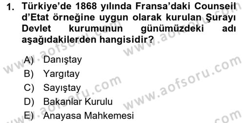 Kamu Özel Kesim Yapısı Ve İlişkileri Dersi 2015 - 2016 Yılı (Vize) Ara Sınavı 1. Soru