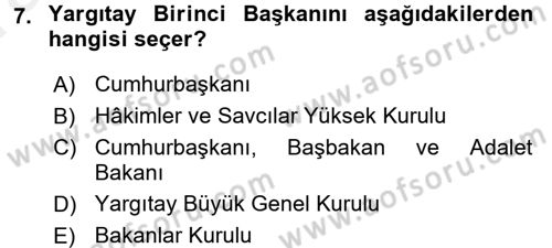 Kamu Özel Kesim Yapısı Ve İlişkileri Dersi 2015 - 2016 Yılı (Vize) Ara Sınavı 7. Soru