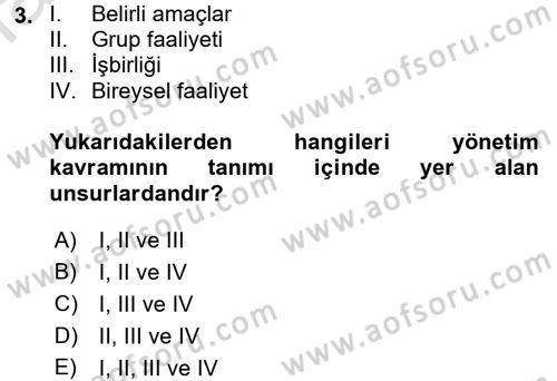 Kamu Özel Kesim Yapısı Ve İlişkileri Dersi 2015 - 2016 Yılı (Final) Dönem Sonu Sınavı 3. Soru