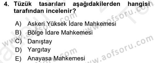 Kamu Özel Kesim Yapısı Ve İlişkileri Dersi 2015 - 2016 Yılı Tek Ders Sınavı 4. Soru