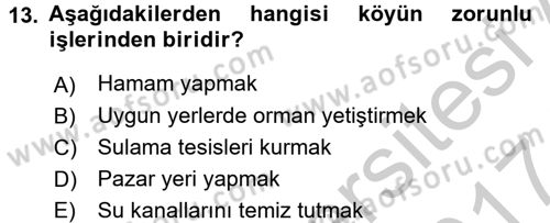 Kamu Özel Kesim Yapısı Ve İlişkileri Dersi 2016 - 2017 Yılı (Vize) Ara Sınavı 13. Soru