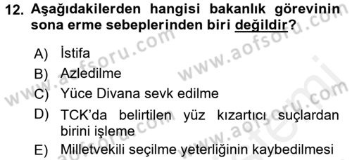 Kamu Özel Kesim Yapısı Ve İlişkileri Dersi 2017 - 2018 Yılı (Vize) Ara Sınavı 12. Soru