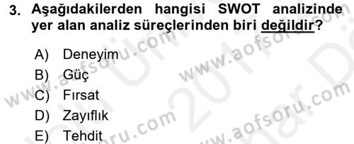 Kamu Özel Kesim Yapısı Ve İlişkileri Dersi 2017 - 2018 Yılı (Vize) Ara Sınavı 3. Soru