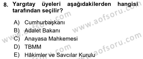 Kamu Özel Kesim Yapısı Ve İlişkileri Dersi 2018 - 2019 Yılı (Vize) Ara Sınavı 8. Soru