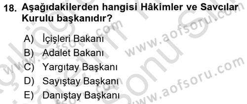 Kamu Özel Kesim Yapısı Ve İlişkileri Dersi 2021 - 2022 Yılı (Final) Dönem Sonu Sınav Soruları 18. Soru