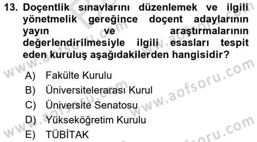 Kamu Özel Kesim Yapısı Ve İlişkileri Dersi 2023 - 2024 Yılı (Final) Dönem Sonu Sınav Soruları 13. Soru