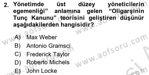 Kamu Özel Kesim Yapısı Ve İlişkileri Dersi 2023 - 2024 Yılı (Final) Dönem Sonu Sınav Soruları 2. Soru