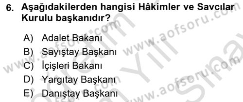 Kamu Özel Kesim Yapısı Ve İlişkileri Dersi 2023 - 2024 Yılı (Final) Dönem Sonu Sınav Soruları 6. Soru