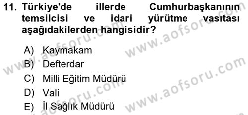 Kamu Özel Kesim Yapısı Ve İlişkileri Dersi 2024 - 2025 Yılı (Vize) Ara Sınav Soruları 11. Soru