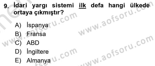 Kamu Özel Kesim Yapısı Ve İlişkileri Dersi 2024 - 2025 Yılı (Vize) Ara Sınav Soruları 9. Soru