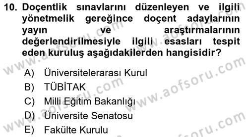 Kamu Özel Kesim Yapısı Ve İlişkileri Dersi 2024 - 2025 Yılı Yaz Okulu Sınav Soruları 10. Soru