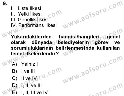 Kamu Özel Kesim Yapısı Ve İlişkileri Dersi 2024 - 2025 Yılı Yaz Okulu Sınav Soruları 9. Soru