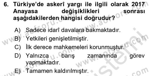 Kamu Özel Kesim Yapısı Ve İlişkileri Dersi 2025 - 2026 Yılı (Vize) Ara Sınav Soruları 6. Soru