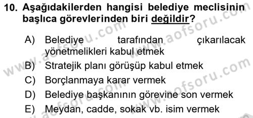 Kamu Özel Kesim Yapısı Ve İlişkileri Dersi 2025 - 2026 Yılı (Final) Dönem Sonu Sınav Soruları 10. Soru