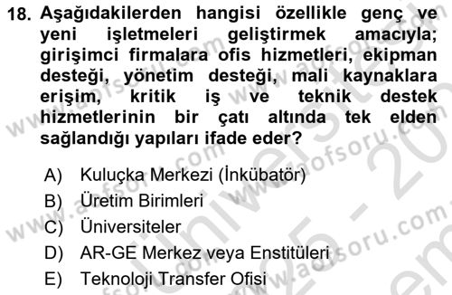 Kamu Özel Kesim Yapısı Ve İlişkileri Dersi 2025 - 2026 Yılı (Final) Dönem Sonu Sınav Soruları 18. Soru
