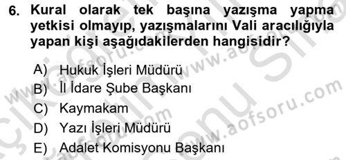 Kamu Özel Kesim Yapısı Ve İlişkileri Dersi 2025 - 2026 Yılı (Final) Dönem Sonu Sınav Soruları 6. Soru