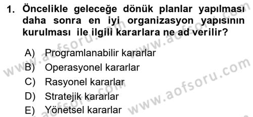 Ekip Yönetimi ve Liderlik Dersi 2022 - 2023 Yılı Yaz Okulu Sınav Soruları 1. Soru