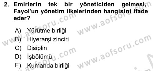 Ekip Yönetimi ve Liderlik Dersi 2023 - 2024 Yılı (Vize) Ara Sınav Soruları 2. Soru