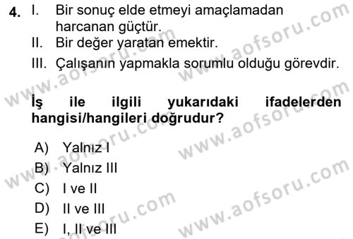 Ekip Yönetimi ve Liderlik Dersi 2024 - 2025 Yılı (Vize) Ara Sınav Soruları 4. Soru