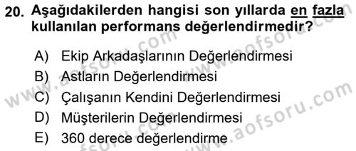 Ekip Yönetimi ve Liderlik Dersi 2025 - 2026 Yılı (Final) Dönem Sonu Sınav Soruları 20. Soru
