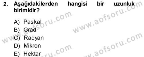 Coğrafi Bilgi Sistemlerine Giriş Dersi 2013 - 2014 Yılı (Vize) Ara Sınav Soruları 2. Soru