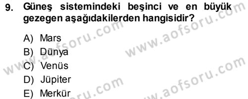 Coğrafi Bilgi Sistemlerine Giriş Dersi 2013 - 2014 Yılı (Vize) Ara Sınav Soruları 9. Soru