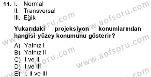 Coğrafi Bilgi Sistemlerine Giriş Dersi 2014 - 2015 Yılı (Vize) Ara Sınavı 11. Soru