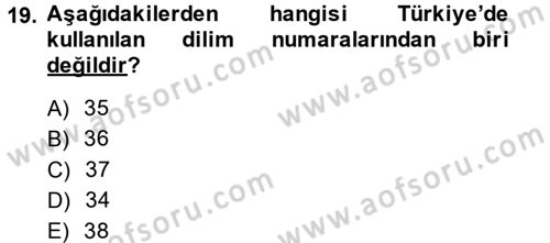 Coğrafi Bilgi Sistemlerine Giriş Dersi 2014 - 2015 Yılı (Final) Dönem Sonu Sınav Soruları 19. Soru