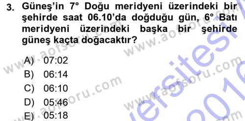 Coğrafi Bilgi Sistemlerine Giriş Dersi 2015 - 2016 Yılı (Final) Dönem Sonu Sınav Soruları 3. Soru