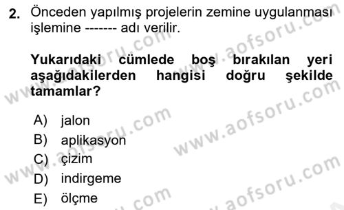 Coğrafi Bilgi Sistemlerine Giriş Dersi 2018 - 2019 Yılı (Vize) Ara Sınav Soruları 2. Soru