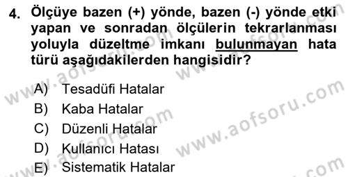 Coğrafi Bilgi Sistemlerine Giriş Dersi 2018 - 2019 Yılı (Final) Dönem Sonu Sınav Soruları 4. Soru