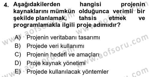 Coğrafi Bilgi Sistemlerine Giriş Dersi 2022 - 2023 Yılı (Final) Dönem Sonu Sınav Soruları 4. Soru