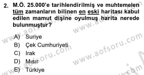 Coğrafi Bilgi Sistemlerine Giriş Dersi 2023 - 2024 Yılı (Final) Dönem Sonu Sınavı 2. Soru