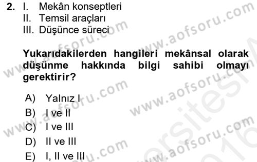 Coğrafi Bilgi Sistemleri Dersi 2015 - 2016 Yılı (Vize) Ara Sınav Soruları 2. Soru