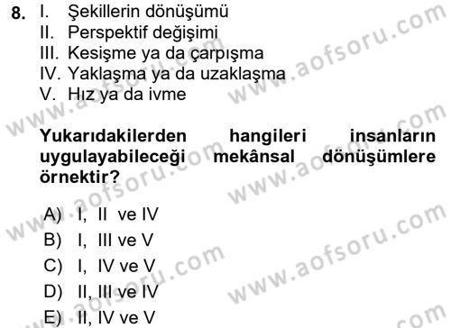 Coğrafi Bilgi Sistemleri Dersi 2015 - 2016 Yılı (Final) Dönem Sonu Sınav Soruları 8. Soru