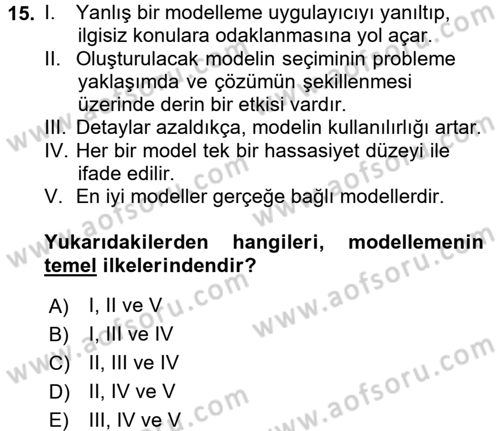 Coğrafi Bilgi Sistemleri Dersi 2016 - 2017 Yılı (Final) Dönem Sonu Sınav Soruları 15. Soru