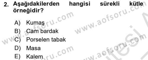 Coğrafi Bilgi Sistemleri İçin Temel İstatistik Dersi 2016 - 2017 Yılı (Vize) Ara Sınav Soruları 2. Soru
