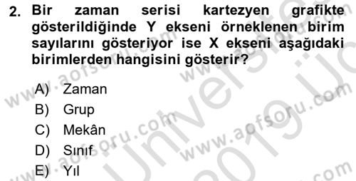 Coğrafi Bilgi Sistemleri İçin Temel İstatistik Dersi 2018 - 2019 Yılı 3 Ders Sınav Soruları 2. Soru