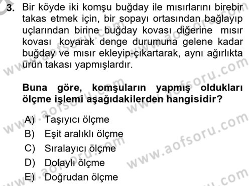 Coğrafi Bilgi Sistemleri İçin Temel İstatistik Dersi 2025 - 2026 Yılı (Vize) Ara Sınav Soruları 3. Soru