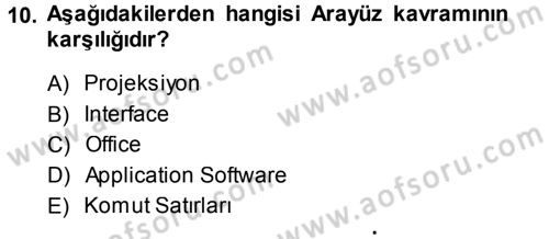 Bilgisayar Destekli Temel Tasarım Dersi 2013 - 2014 Yılı (Final) Dönem Sonu Sınav Soruları 10. Soru