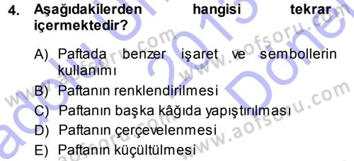 Bilgisayar Destekli Temel Tasarım Dersi 2013 - 2014 Yılı (Final) Dönem Sonu Sınav Soruları 4. Soru