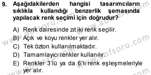 Bilgisayar Destekli Temel Tasarım Dersi 2013 - 2014 Yılı (Final) Dönem Sonu Sınav Soruları 9. Soru