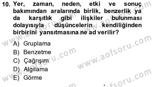 Bilgisayar Destekli Temel Tasarım Dersi 2014 - 2015 Yılı (Vize) Ara Sınav Soruları 10. Soru