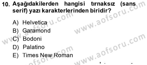 Bilgisayar Destekli Temel Tasarım Dersi 2014 - 2015 Yılı (Final) Dönem Sonu Sınav Soruları 10. Soru