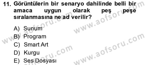 Bilgisayar Destekli Temel Tasarım Dersi 2014 - 2015 Yılı (Final) Dönem Sonu Sınav Soruları 11. Soru