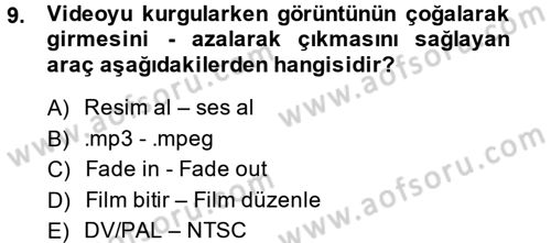 Bilgisayar Destekli Temel Tasarım Dersi 2014 - 2015 Yılı (Final) Dönem Sonu Sınav Soruları 9. Soru