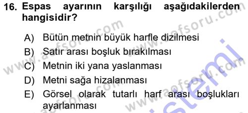 Bilgisayar Destekli Temel Tasarım Dersi 2015 - 2016 Yılı (Final) Dönem Sonu Sınav Soruları 16. Soru