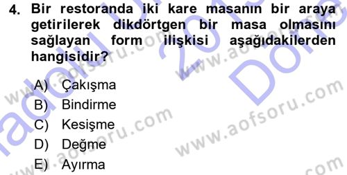 Bilgisayar Destekli Temel Tasarım Dersi 2015 - 2016 Yılı (Final) Dönem Sonu Sınav Soruları 4. Soru
