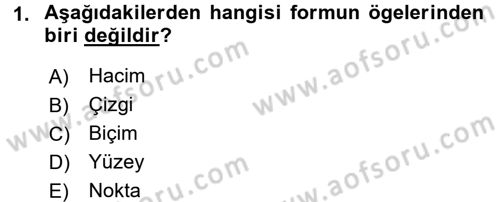 Bilgisayar Destekli Temel Tasarım Dersi 2016 - 2017 Yılı (Vize) Ara Sınav Soruları 1. Soru